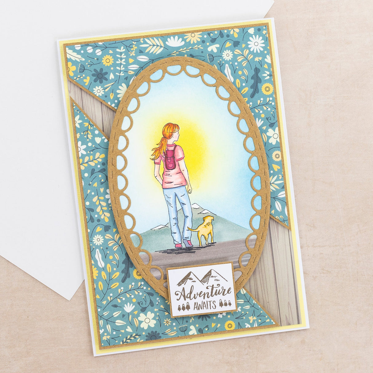 Crafters Companion The Great Outdoors Clear Acrylic Stamp Set - Find Yourself in Nature