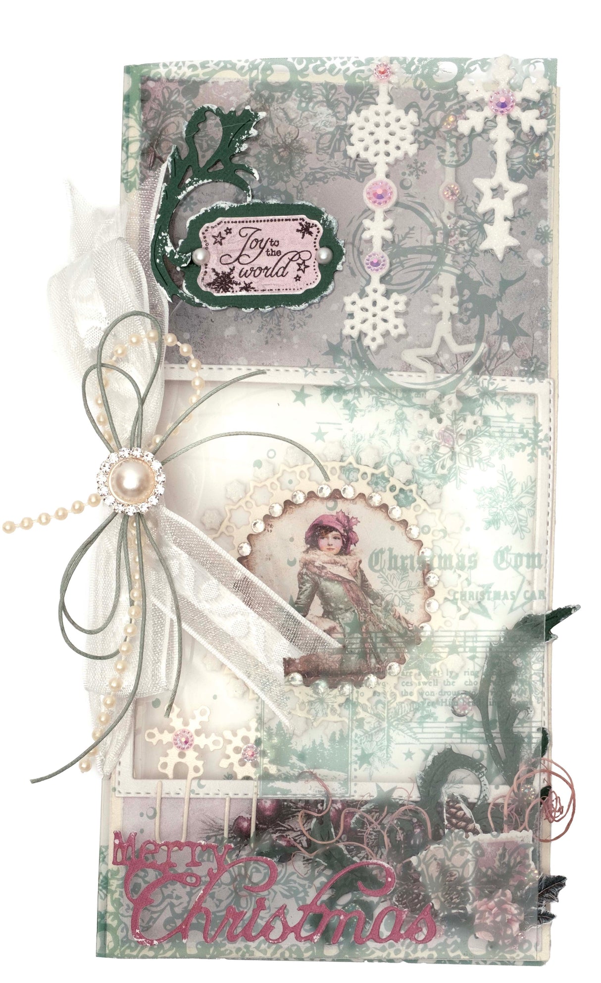 JMA Cutting Die Winter Curtain Christmas Blush 1 Piece