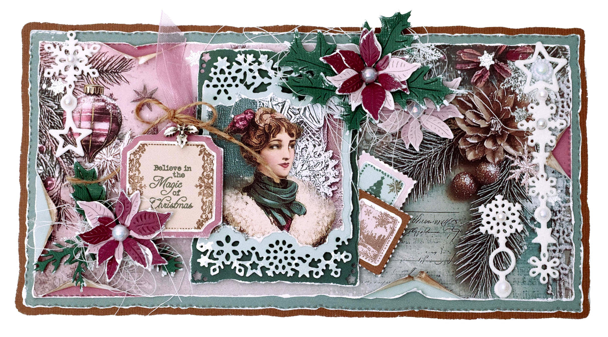 JMA Designer Paper Pad Backgrounds Christmas Blush 36 Sheets