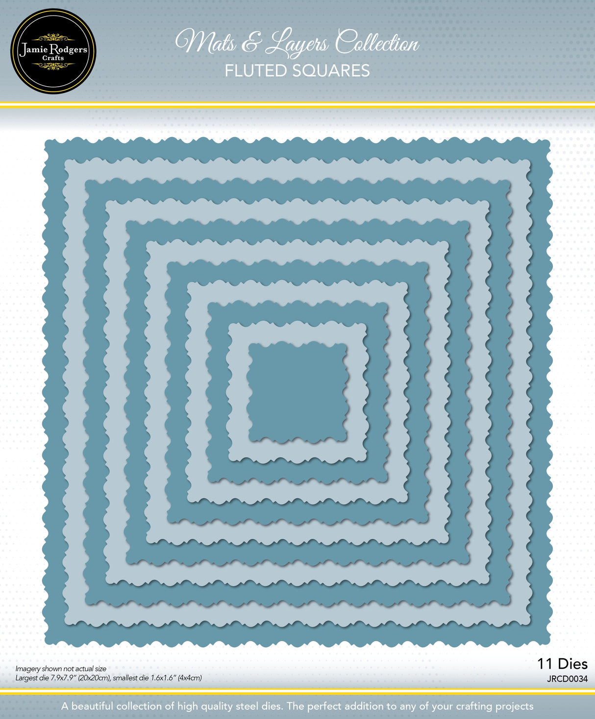 Jamie Rodgers Crafts - Fluted Squares Die Set