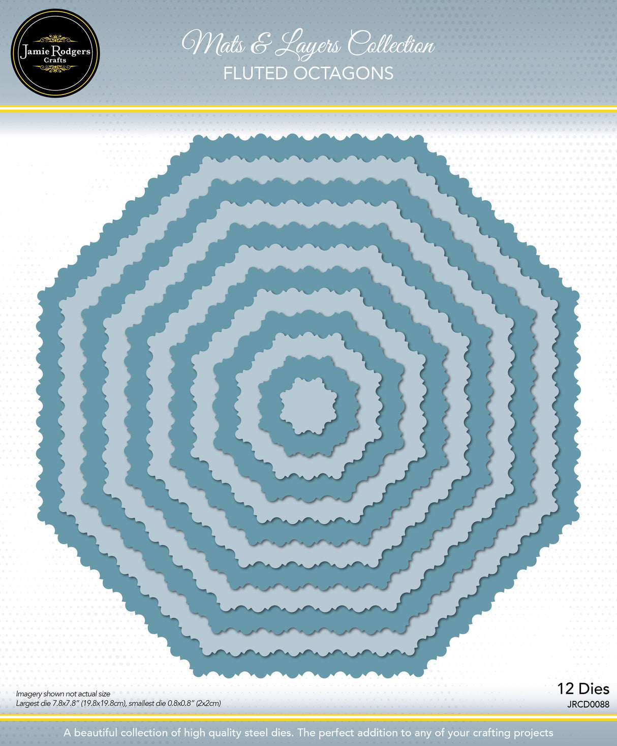 Jamie Rodgers Crafts Fluted Octagons Die Set