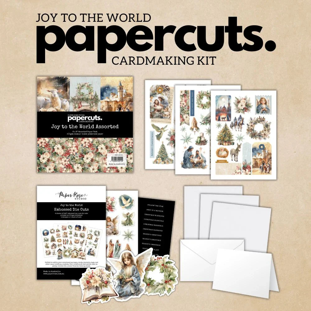 Joy to the World Papercuts Cardmaking Kit 35530