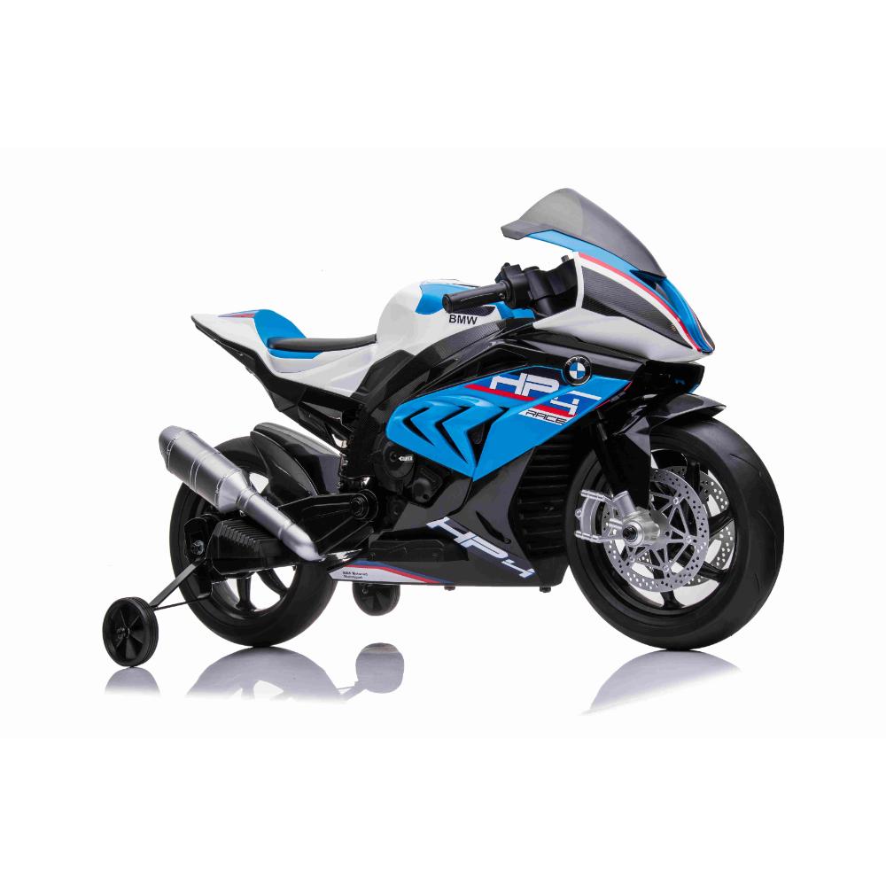 12V BMW HP4 Kids Ride-On Motorcycle W/ Rubber Wheels, Lights & Music Player