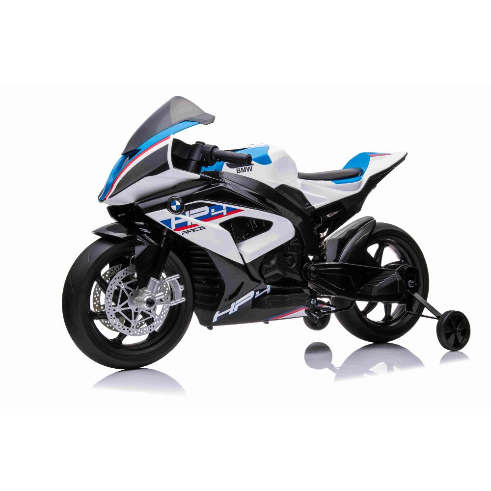12V BMW HP4 Kids Ride-On Motorcycle W/ Rubber Wheels, Lights & Music Player