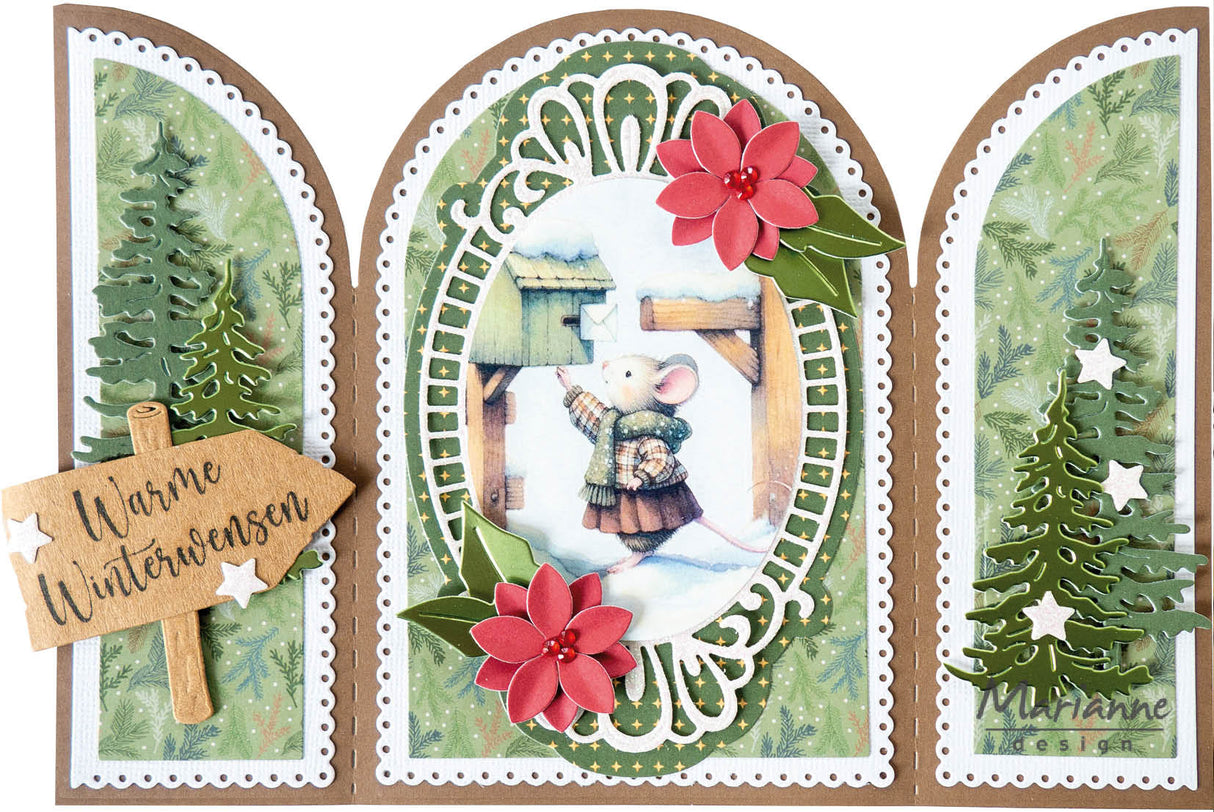 Marianne Design A4 Cutting Sheet - Christmas Mail