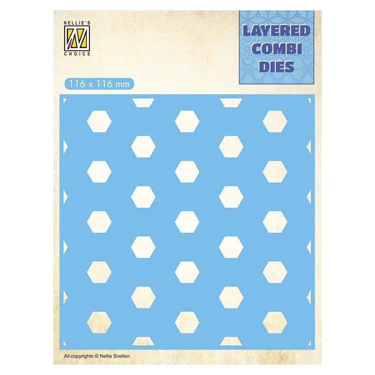 Nellie's Choice Layered Combi Dies Honeycomb Layer C