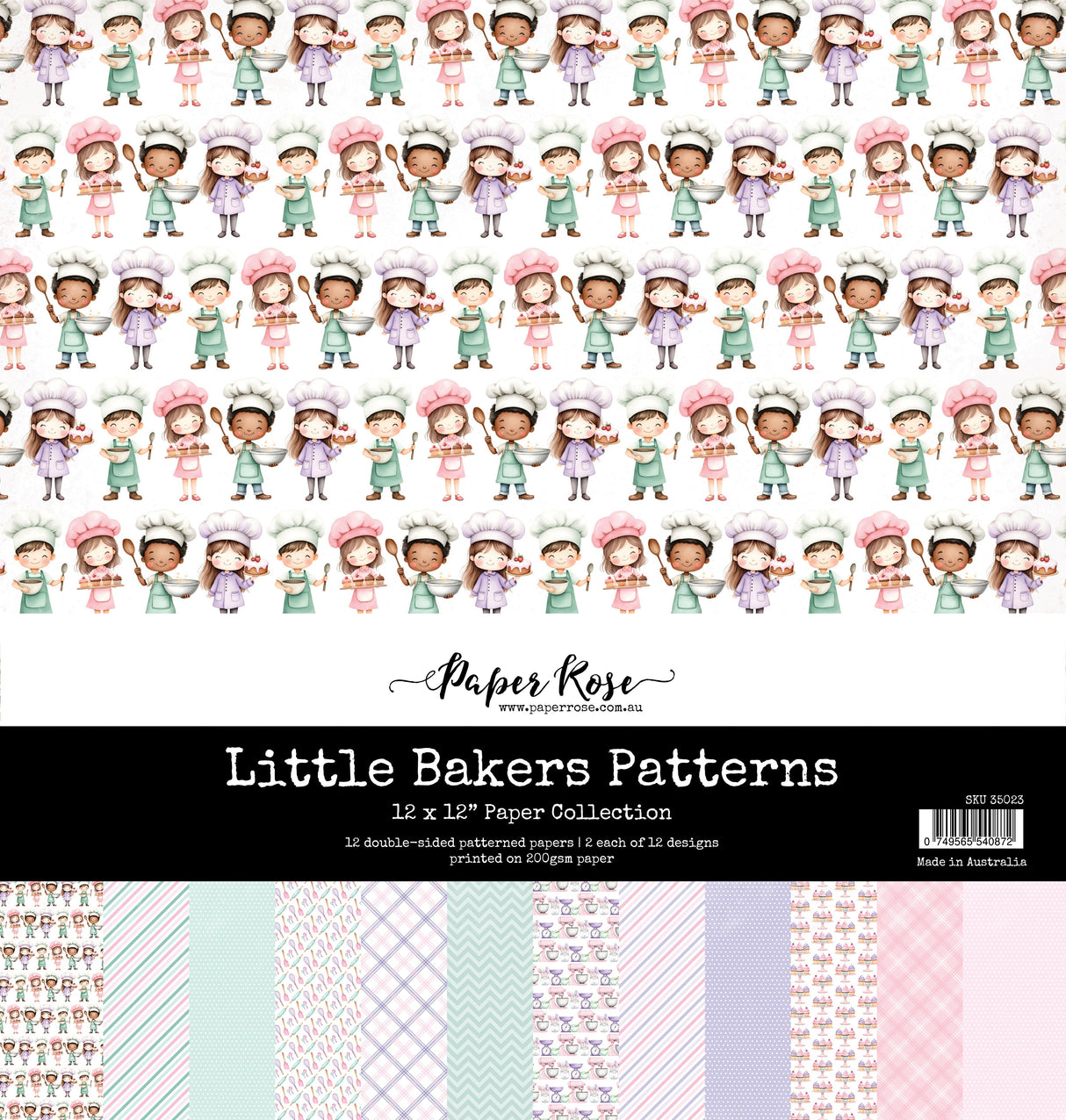 Little Bakers Patterns 12x12 Paper Collection 35023