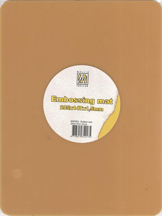 Small Rubber Embossing Mat A5 for PressBoy