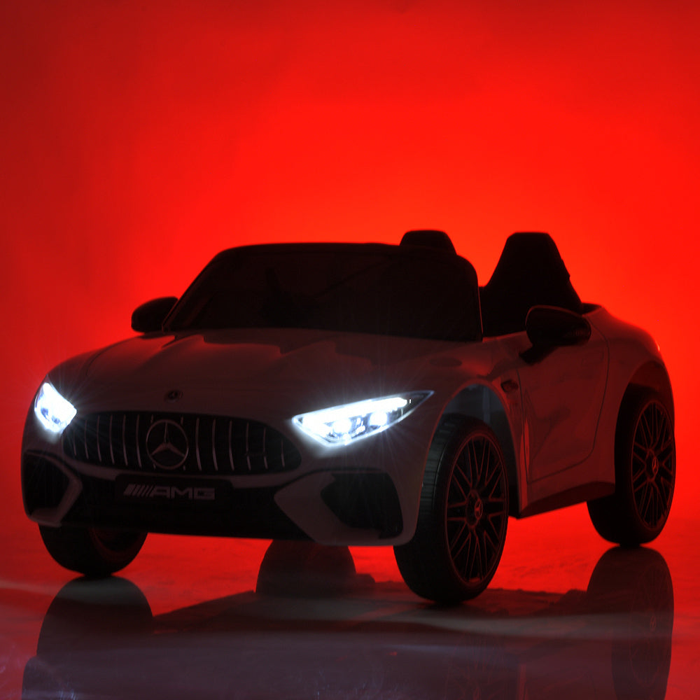Voiture de luxe Mercedes Benz AMG SL63 12 V pour enfants : voiture télécommandée électrique XL
