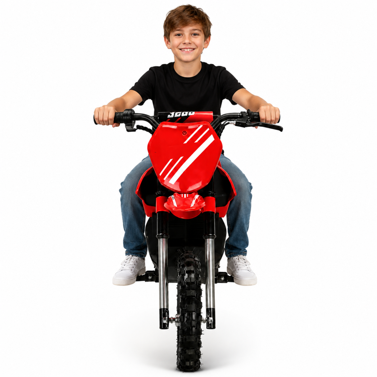36V 300W Brushless Motosport High Speed Dirt Bike with Real Rubber Pneumatic Tires