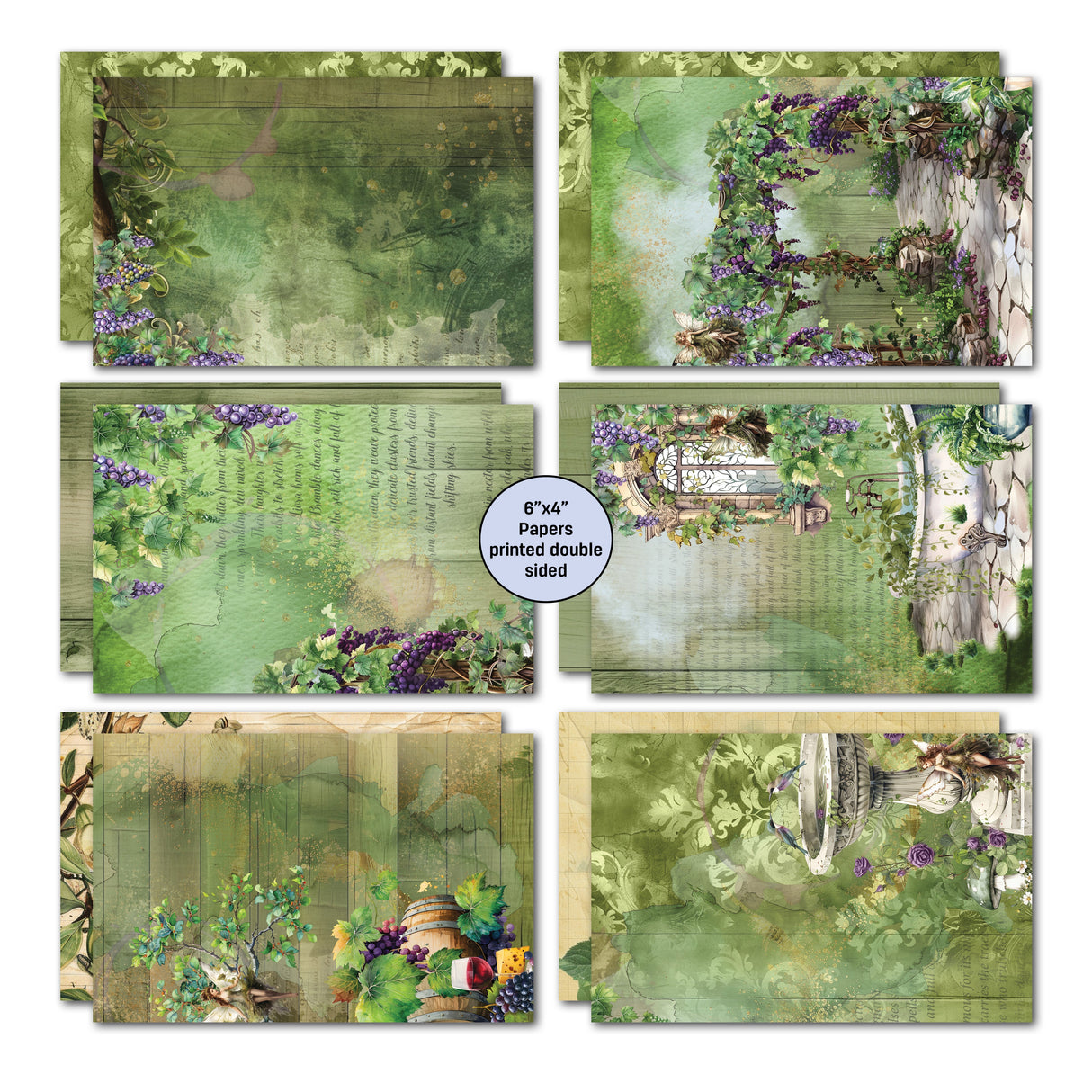 3Quarter Designs Magical Vines 6x4 Card Pack