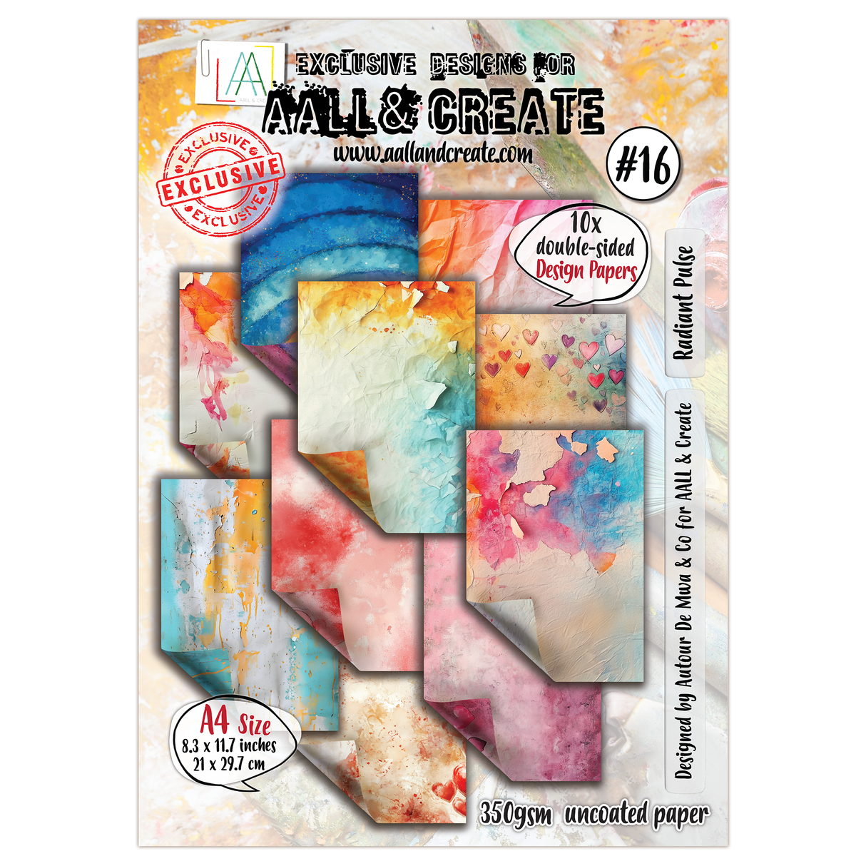 AALL and Create - A4 Design Paper - Radiant Pulse