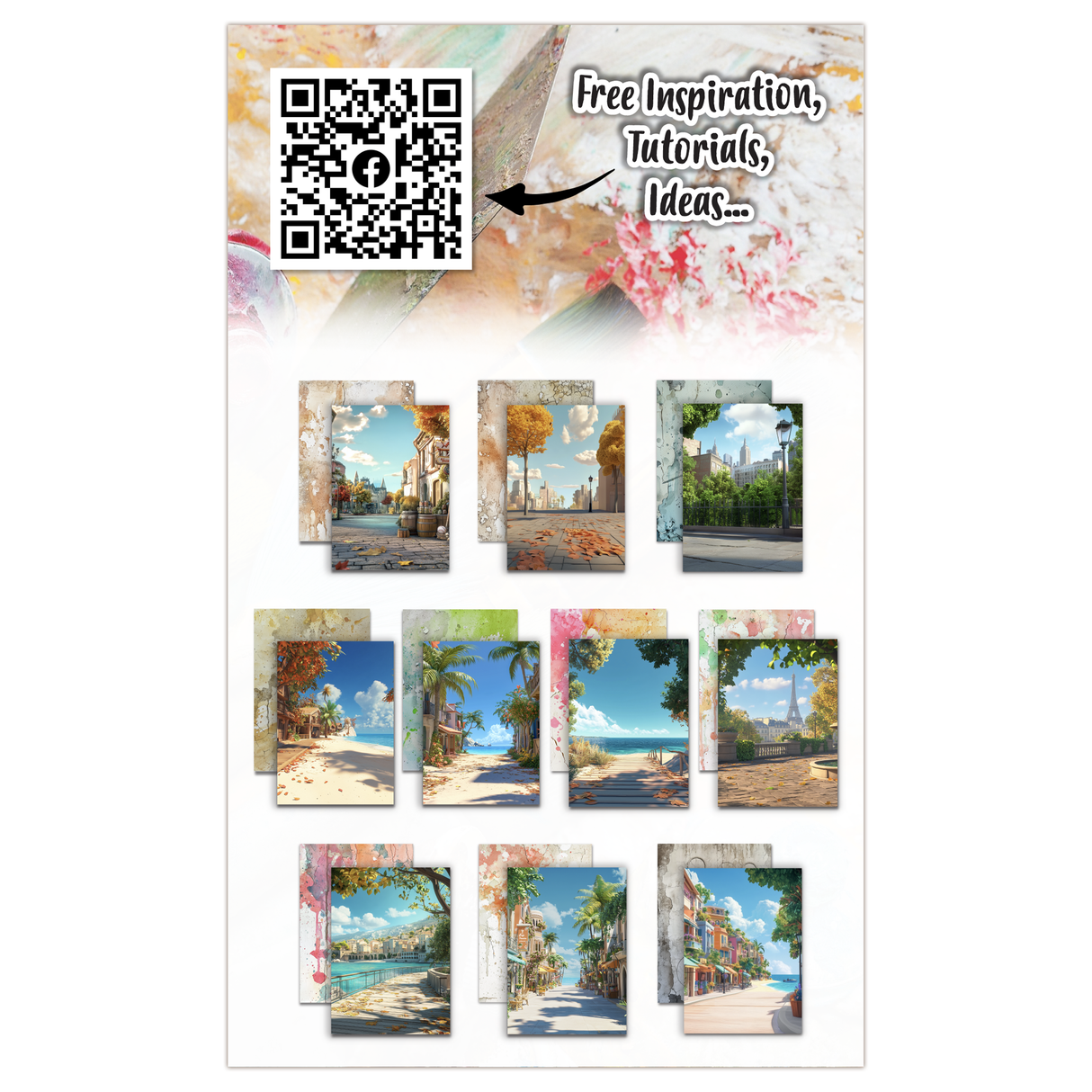 AALL and Create - A6 Design Paper - Sun-Kissed Streets