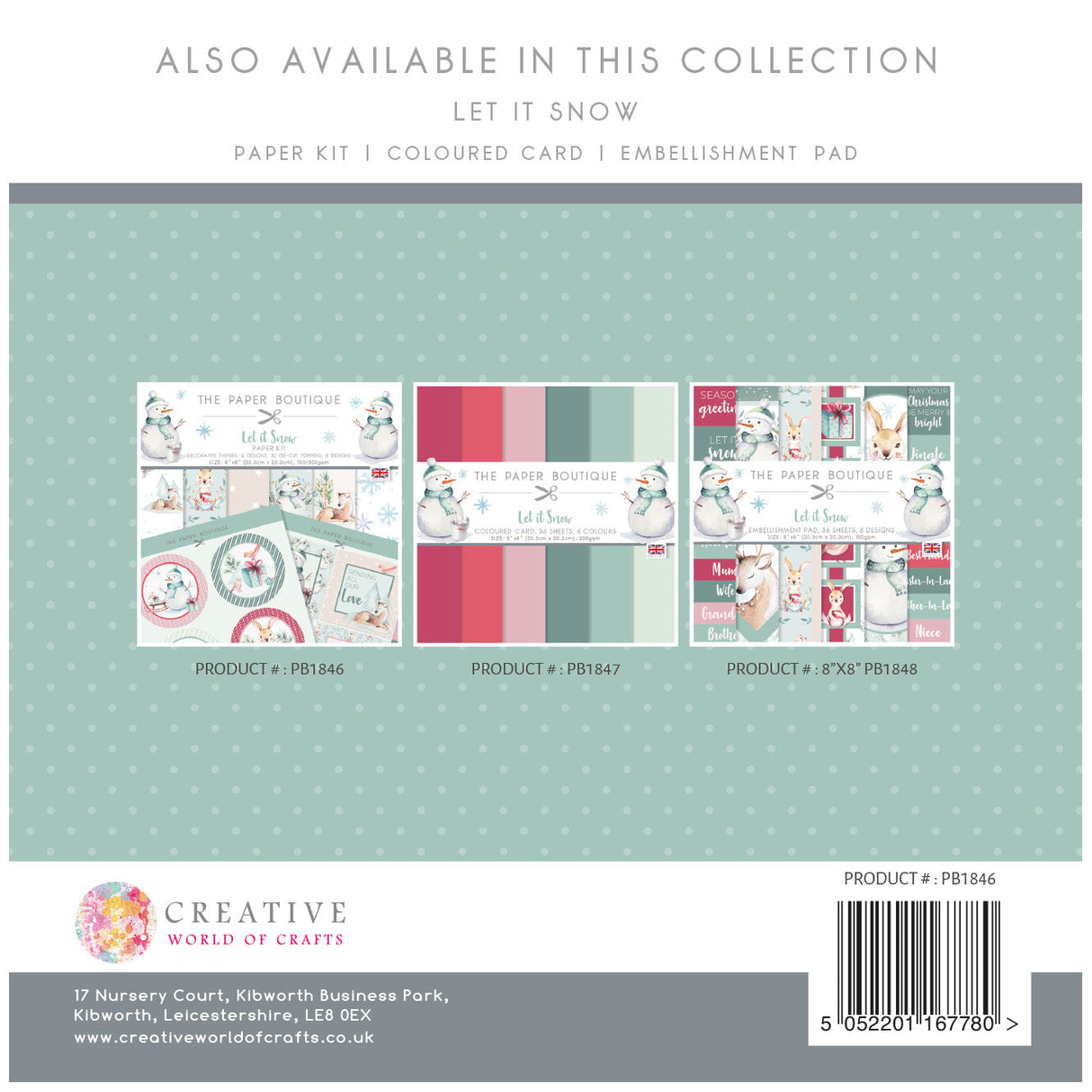 The Paper Boutique Let it Snow Paper Kit