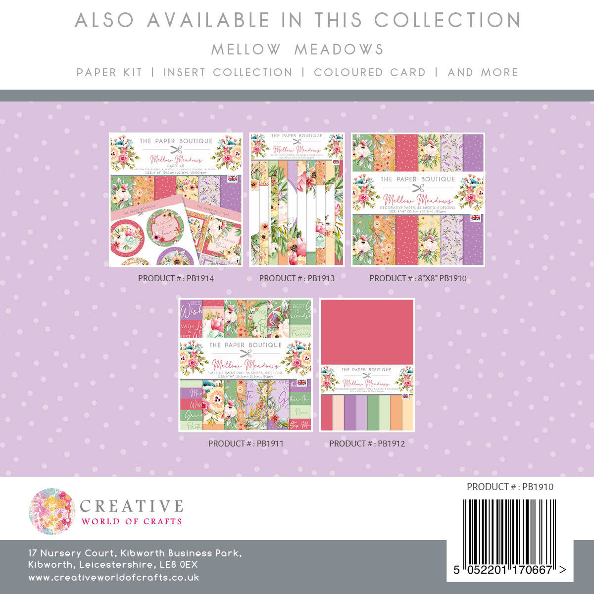 The Paper Boutique Mellow Meadows 8x8 Paper Pad