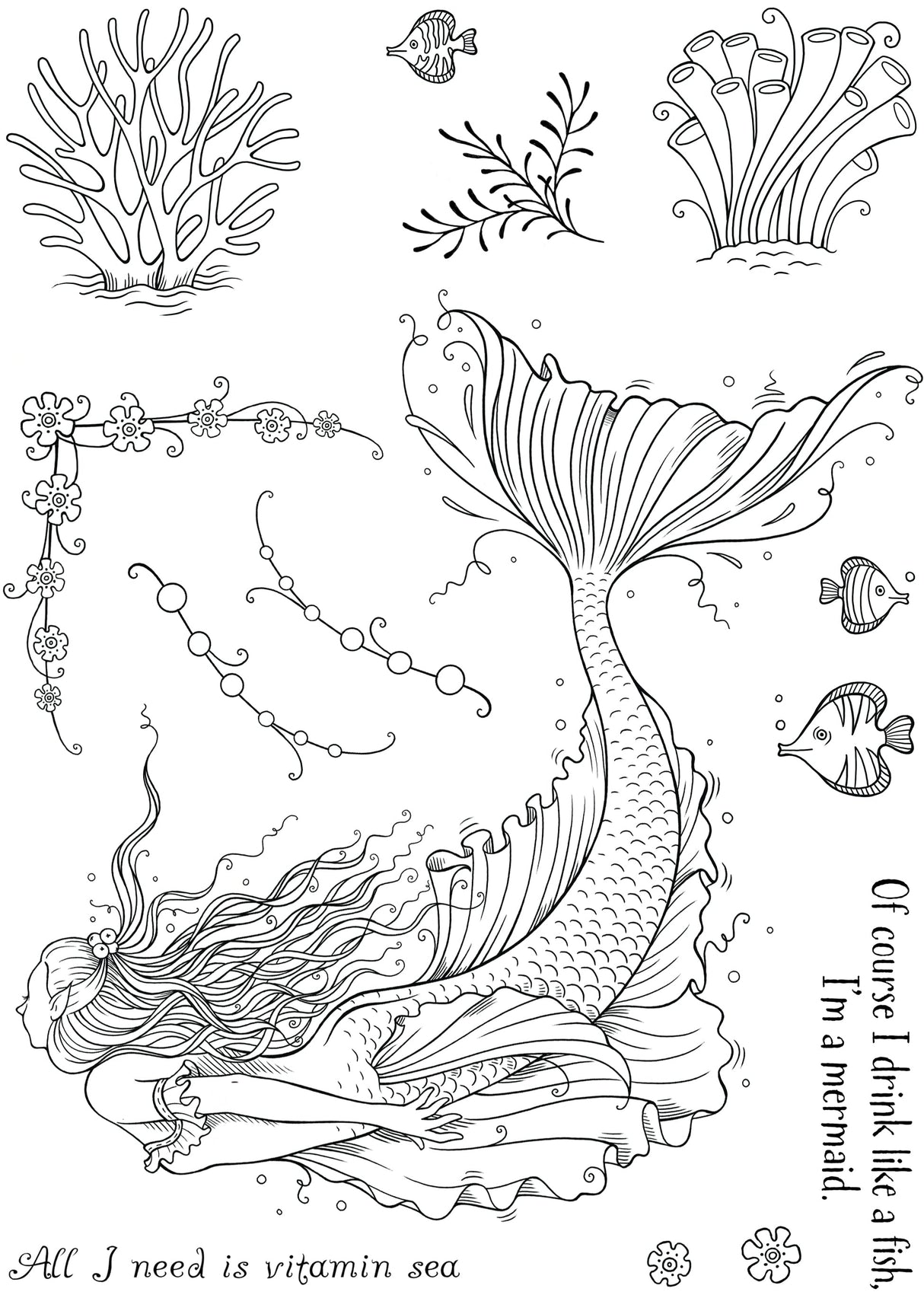 Pink Ink Designs Mira 6 in x 8 in Clear Stamp Set