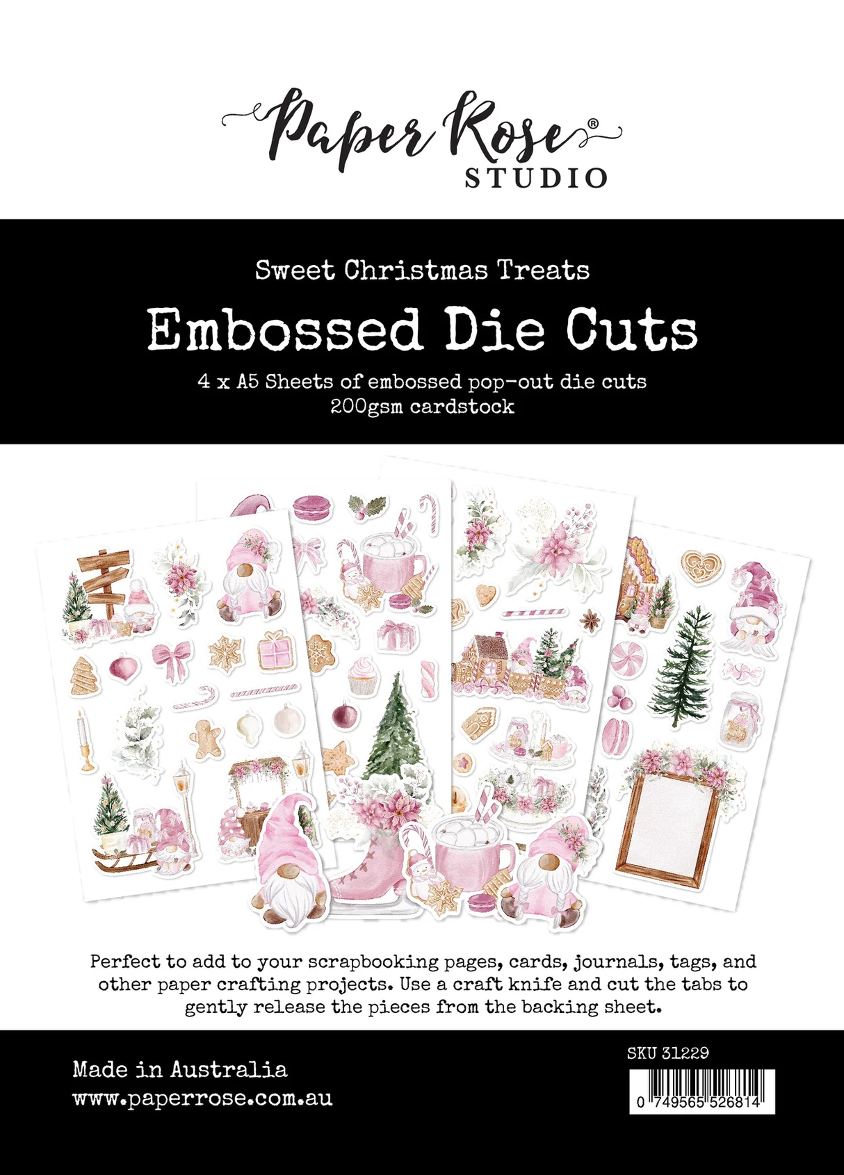 Sweet Christmas Treats Embossed Die Cuts 31229