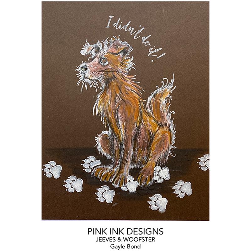 Pink Ink Designs Jeeves & Woofster A5 Clear Stamp Set