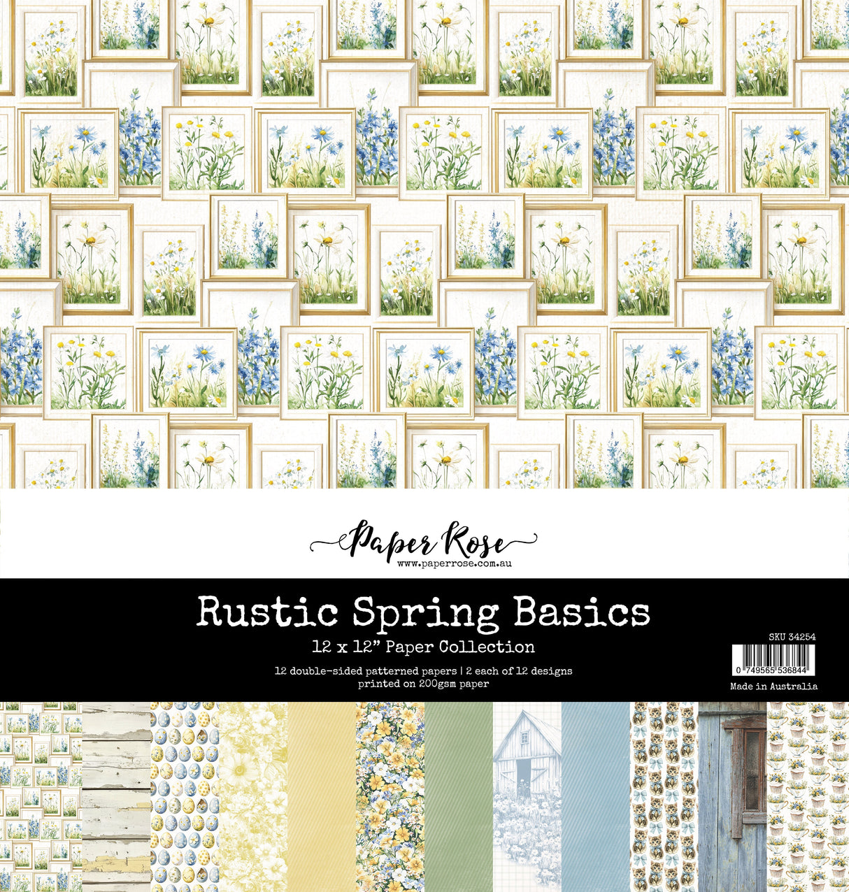 Rustic Spring Basics 12x12 Paper Collection 34254