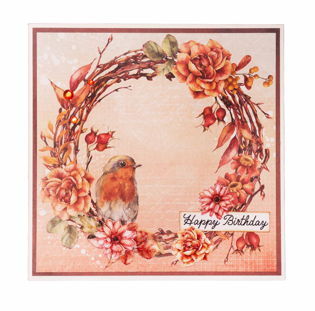 SL Paper Pad Copper Blush Autumn Bouquet 152,4x152,4x9mm 36 SH nr.107
