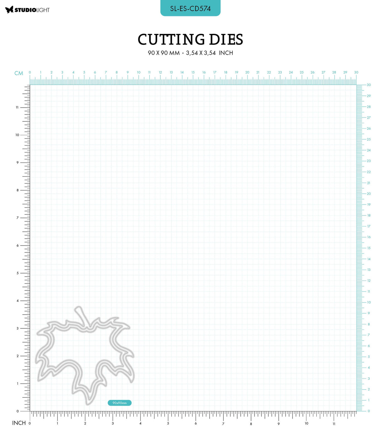 SL Cutting Die Maple Leaf Essentials 90x90x1mm 3 PC nr.574