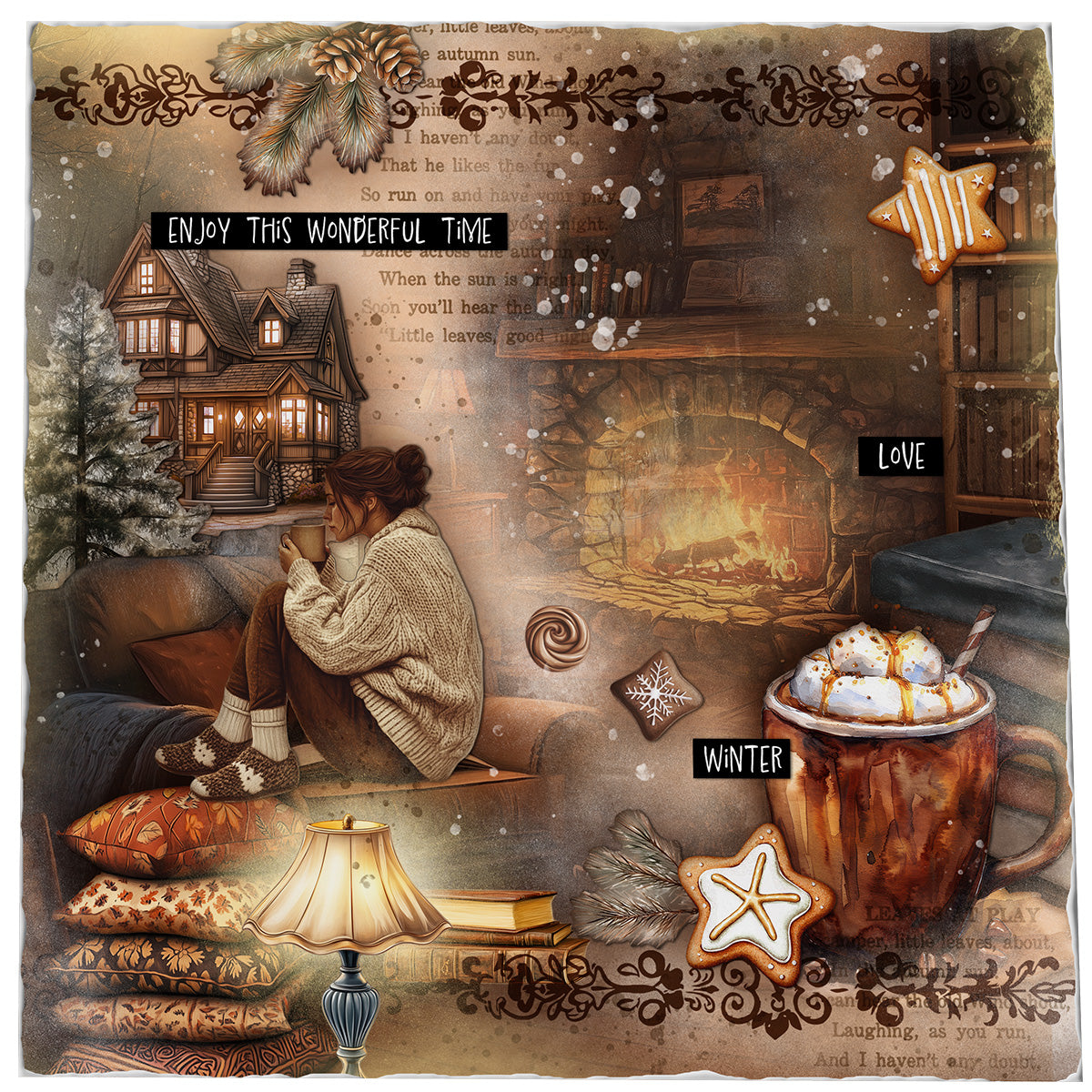 SL Paper Elements Hot Cocoa Essentials 105x148x4mm 35 Pieces