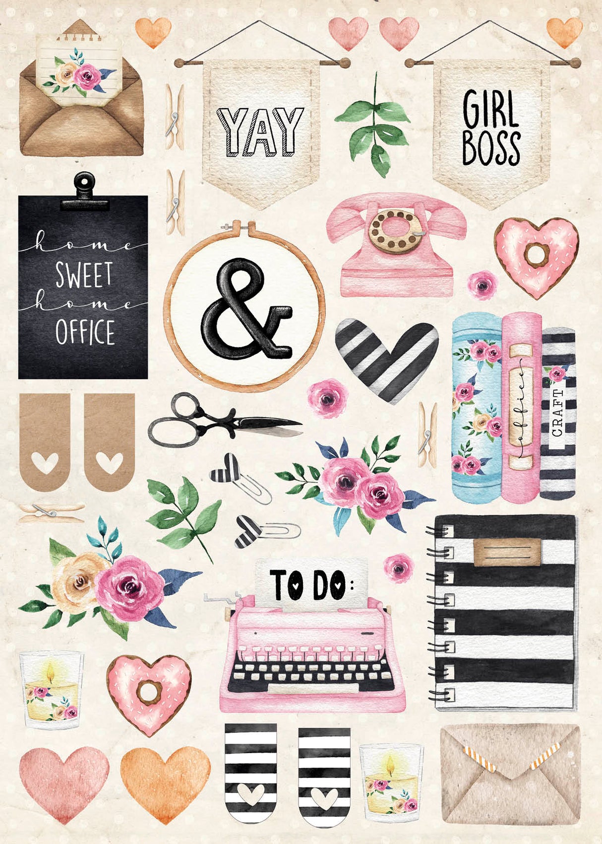 SL DIY Block Love To Create Essentials 294x210xmm 1 PC nr.16