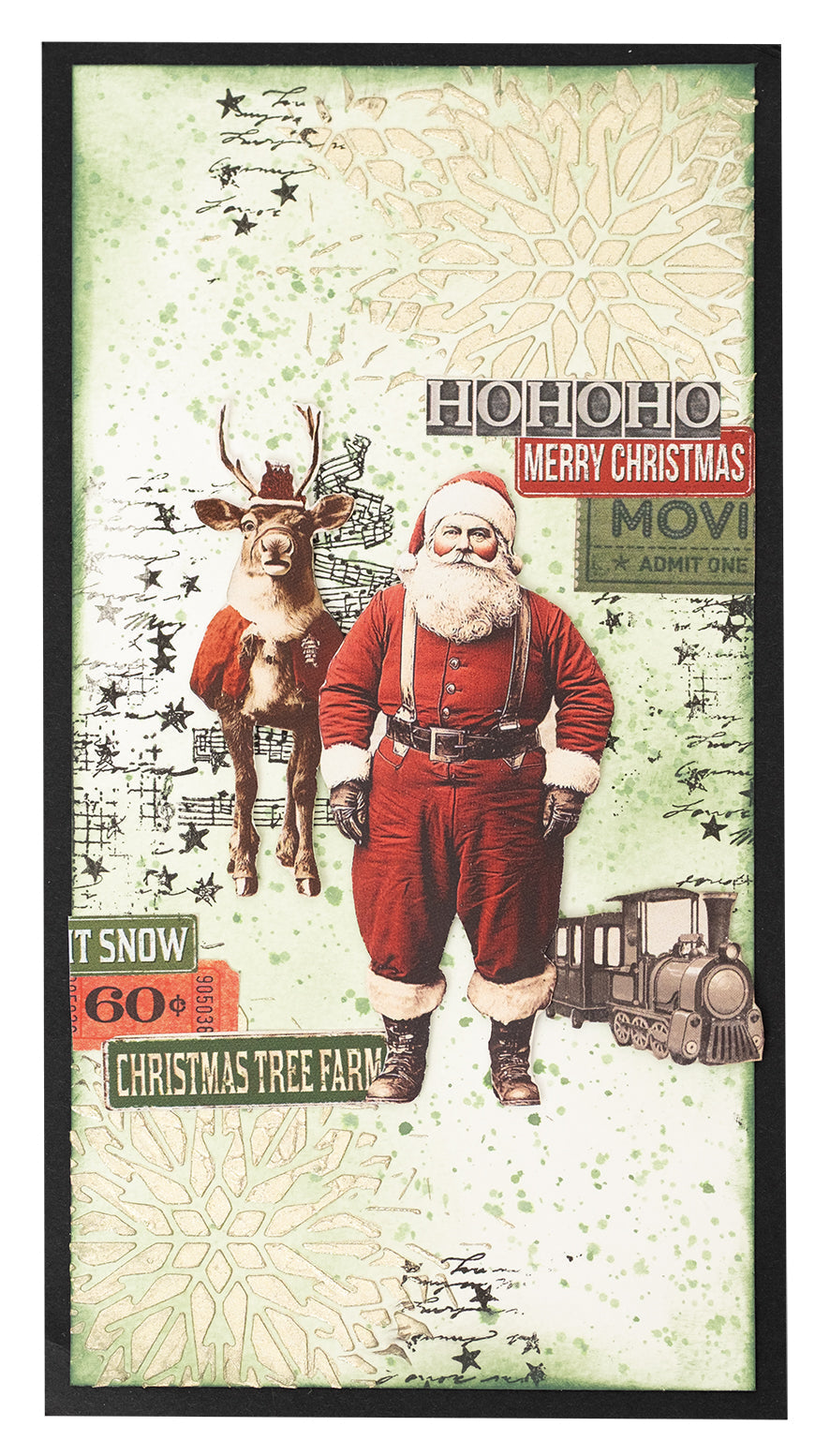 SL Clear Stamp Santa Toy Factory Grunge Collection 10 Pieces