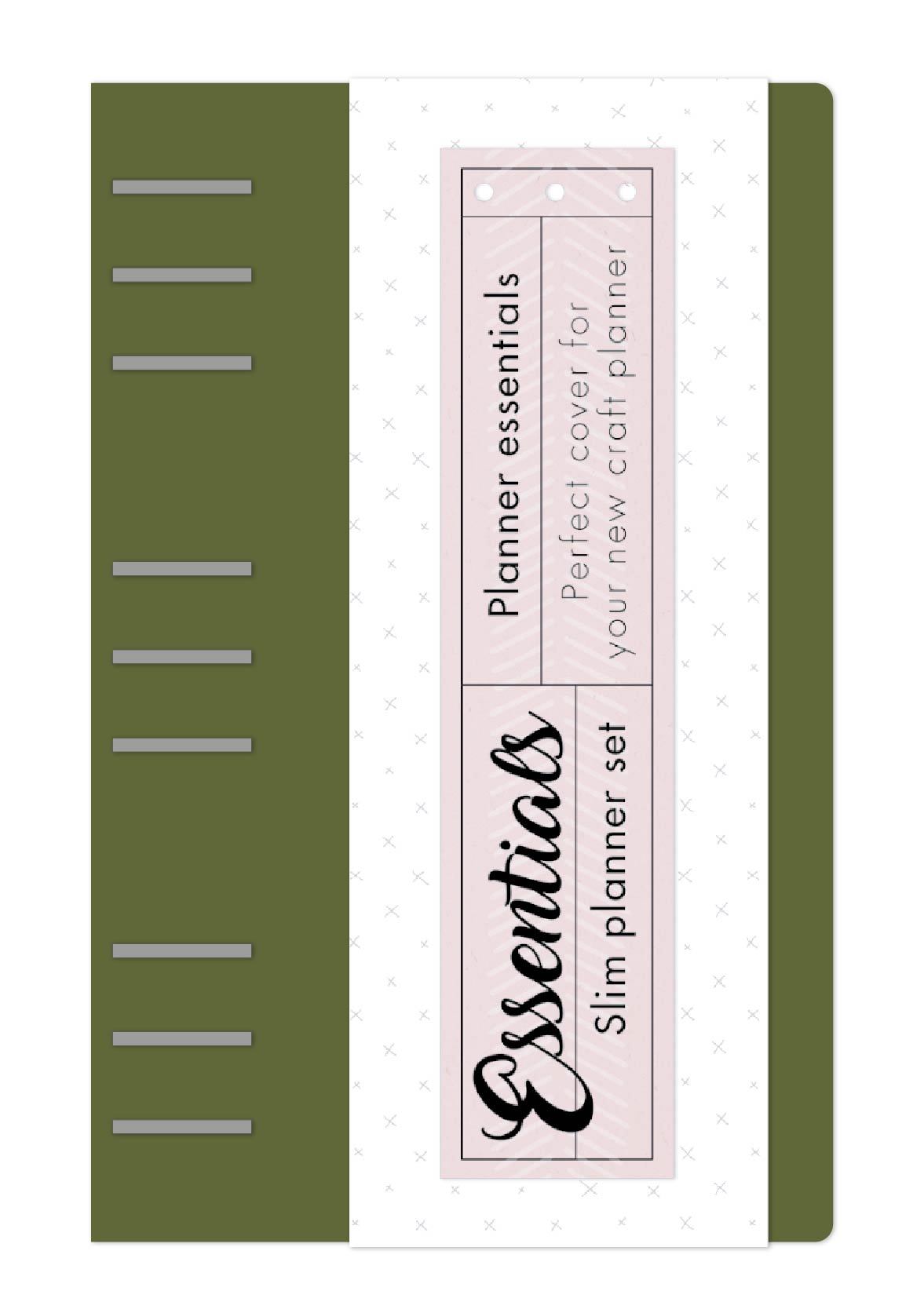 SL Slim Planner Olive Green Planner Essentials 160x250x30mm 1 PC nr.04