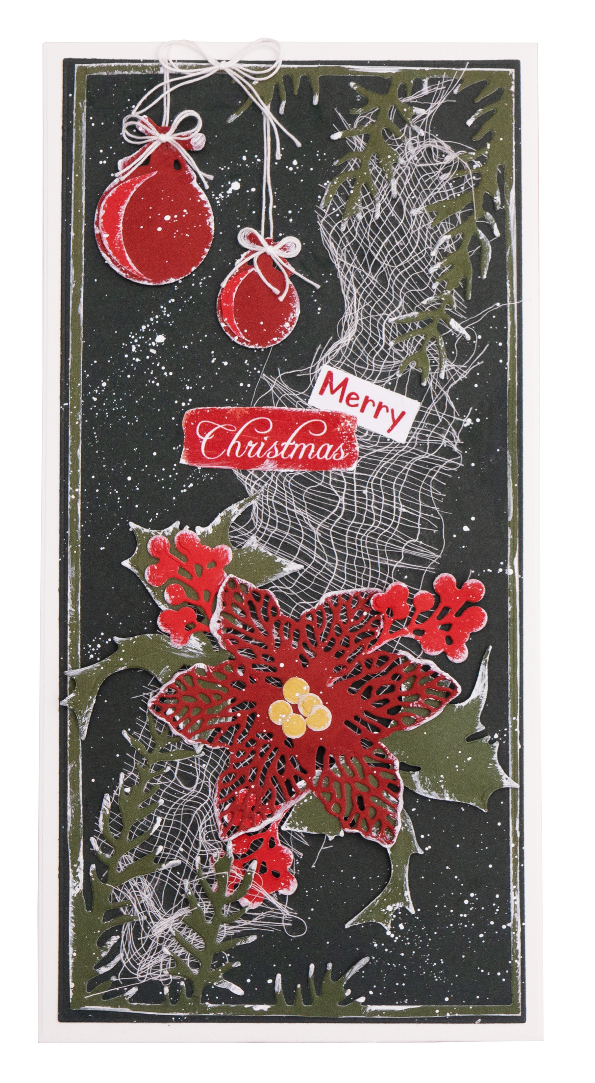 SL Cutting Die Holly/Berries Sending Joy 97x147mm nr.50