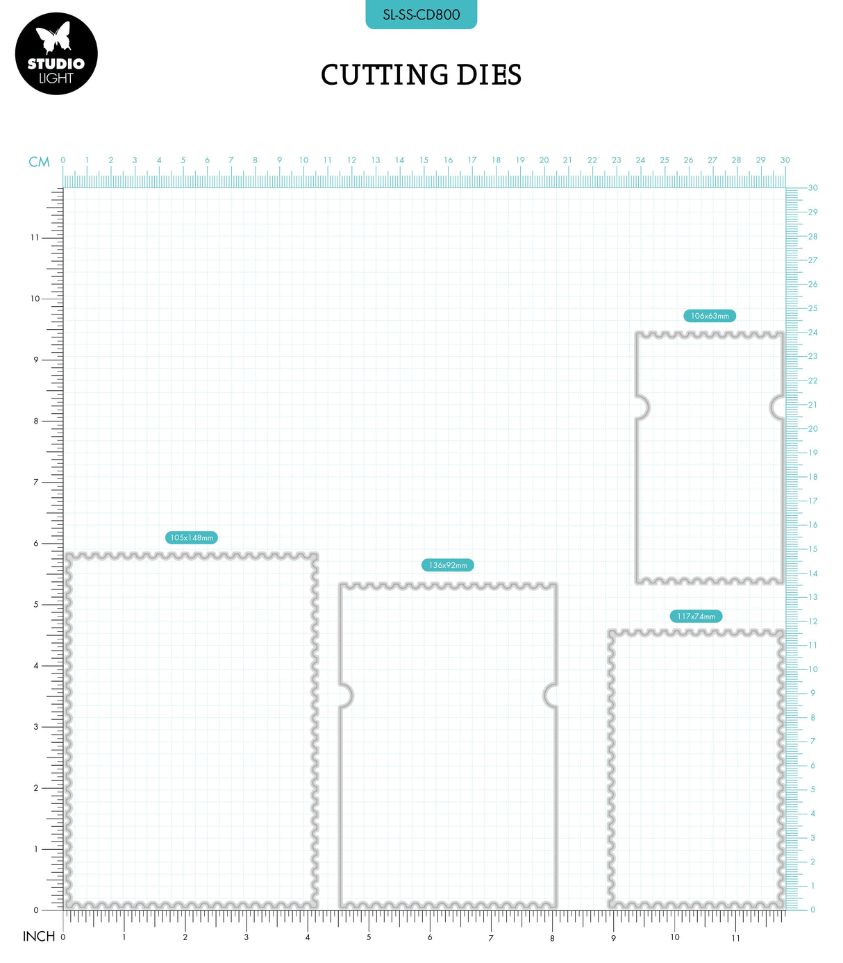 SL Cutting Die Ticket Shape Sweet Stories 4 PC