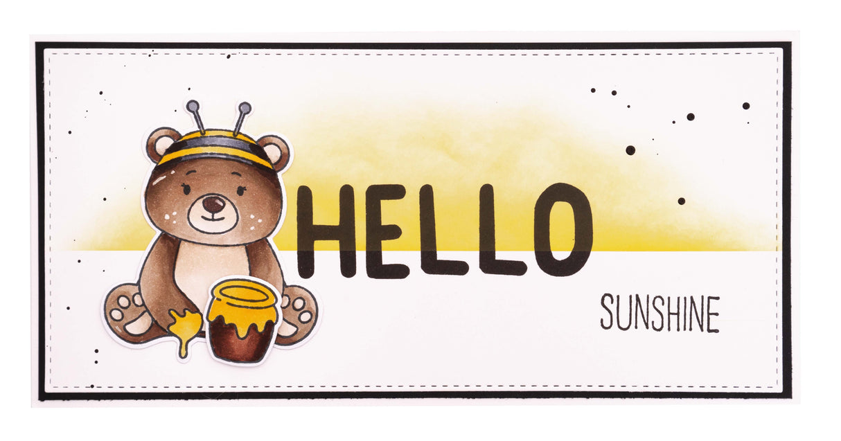 SS Stamp & Cutting Die Bear And Bees Sweet Stories 160x270x3mm 24 PC nr.37