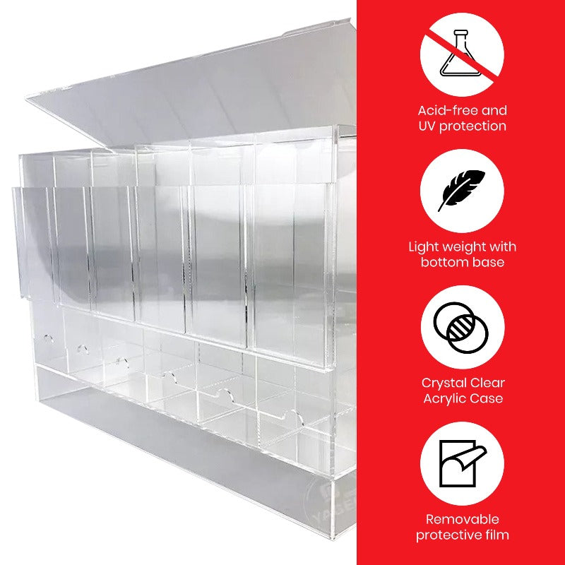 EVORETRO Card Dispenser Pokémon Booster Pack 6-Slot Acrylic Display Dispenser