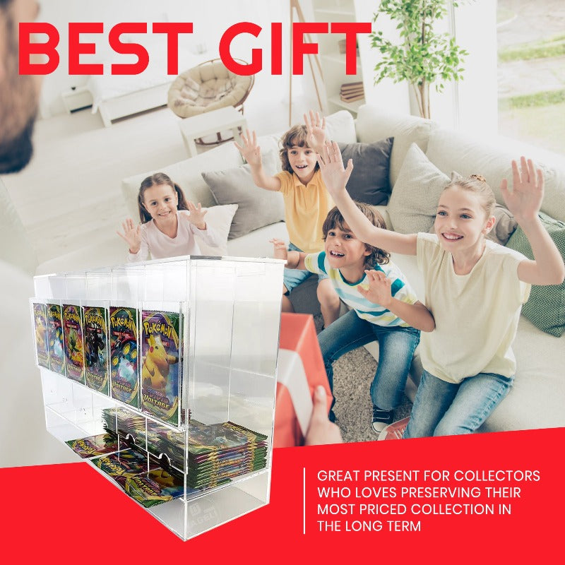 Pokémon Booster Pack 6-Slot Acrylic Display Dispenser - 4 Packs