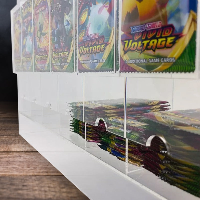 EVORETRO Card Dispenser Pokémon Booster Pack 6-Slot Acrylic Display Dispenser