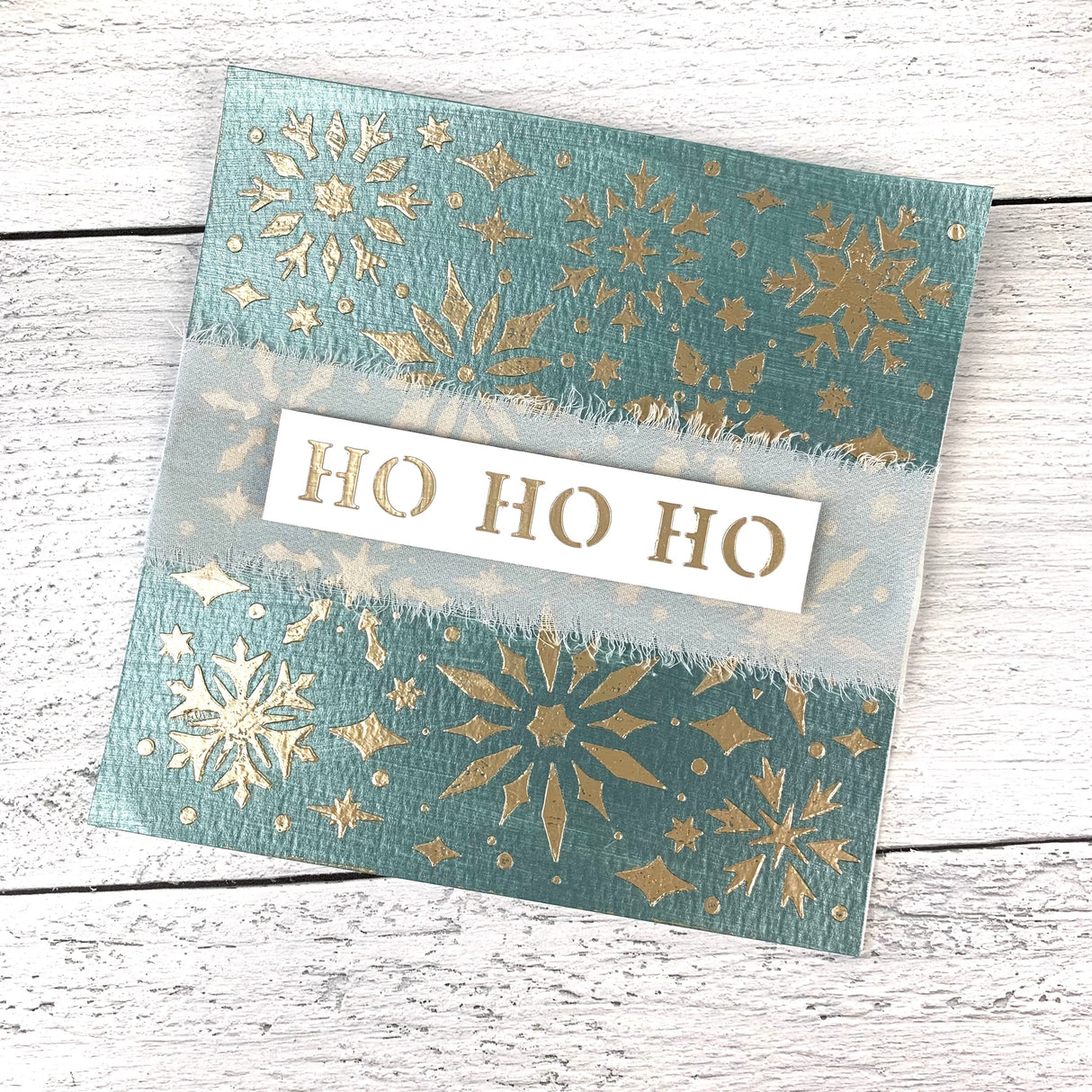 The Crafters Workshop 6x6 Stencil Snowflake Sparkles