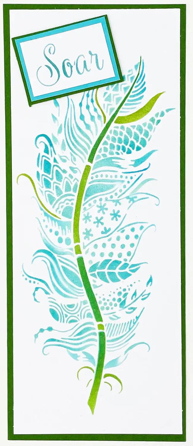The Crafters Workshop Slimline Layered Joy Feather