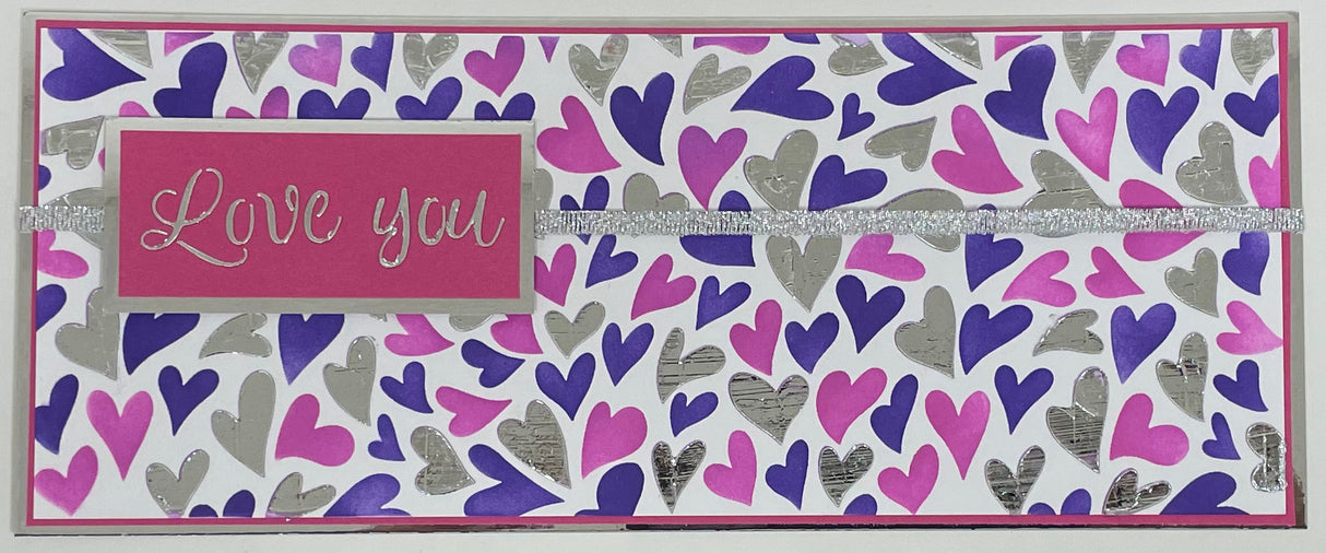 The Crafters Workshop Slimline Layered Groovy Hearts