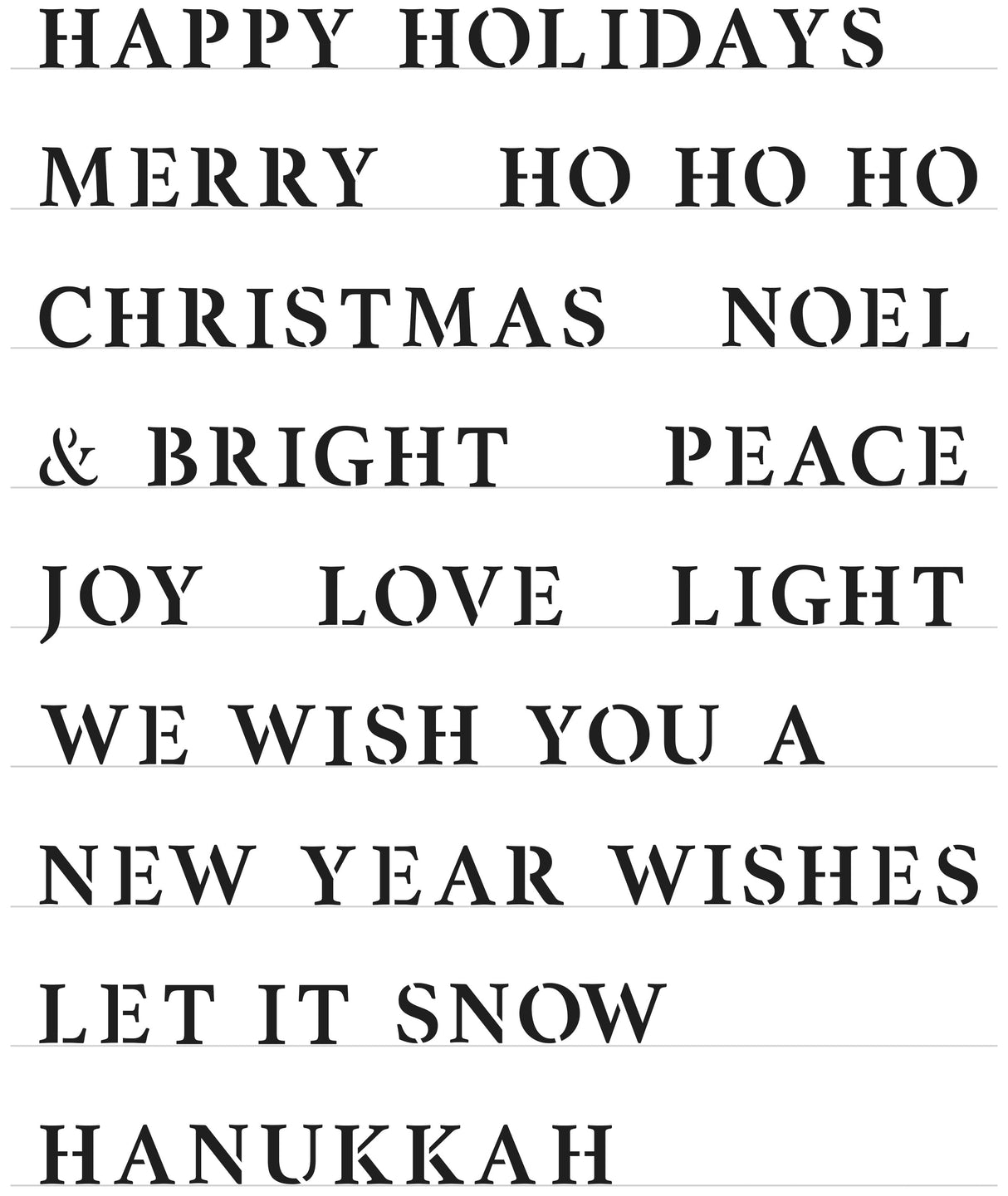 The Crafters Workshop Holiday Good Words