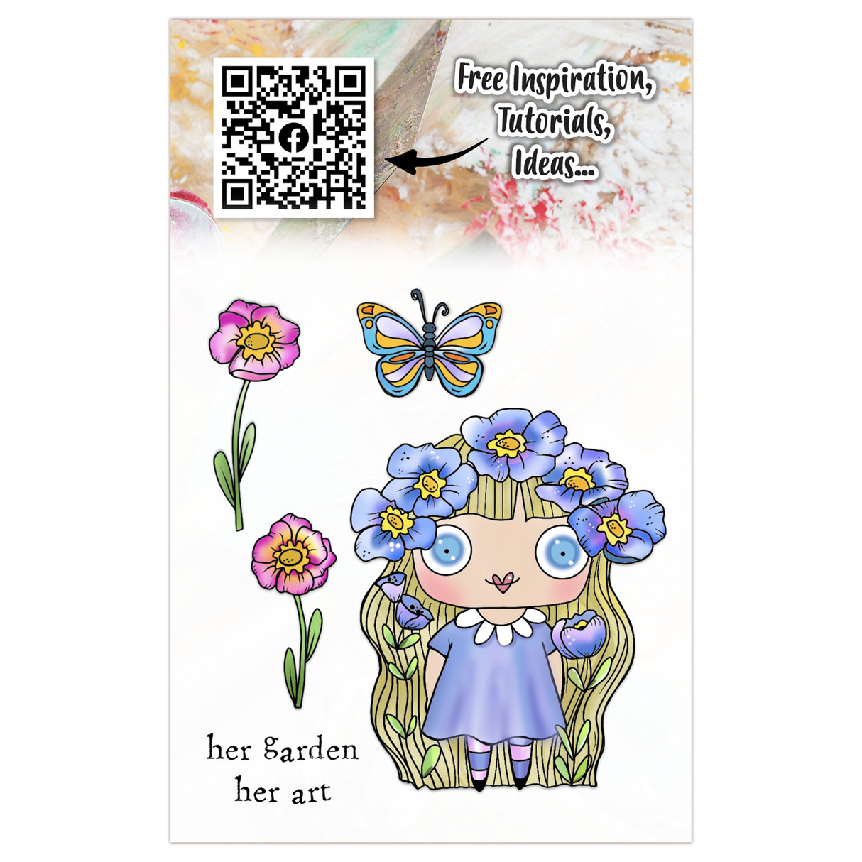 AALL and Create - A7 Stamp Set - Her Garden