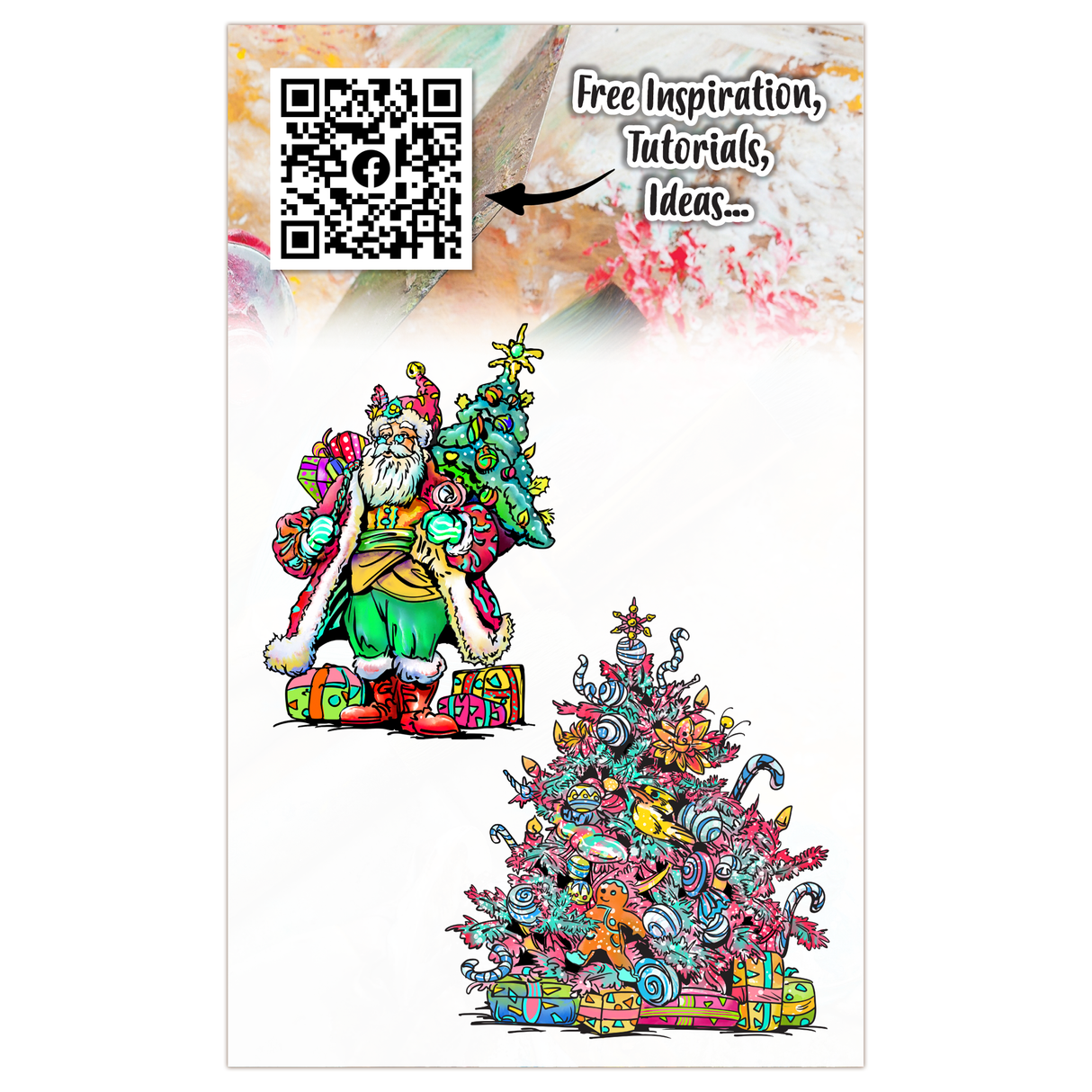 AALL and Create - A6 Stamp Set - Candy Tinsel