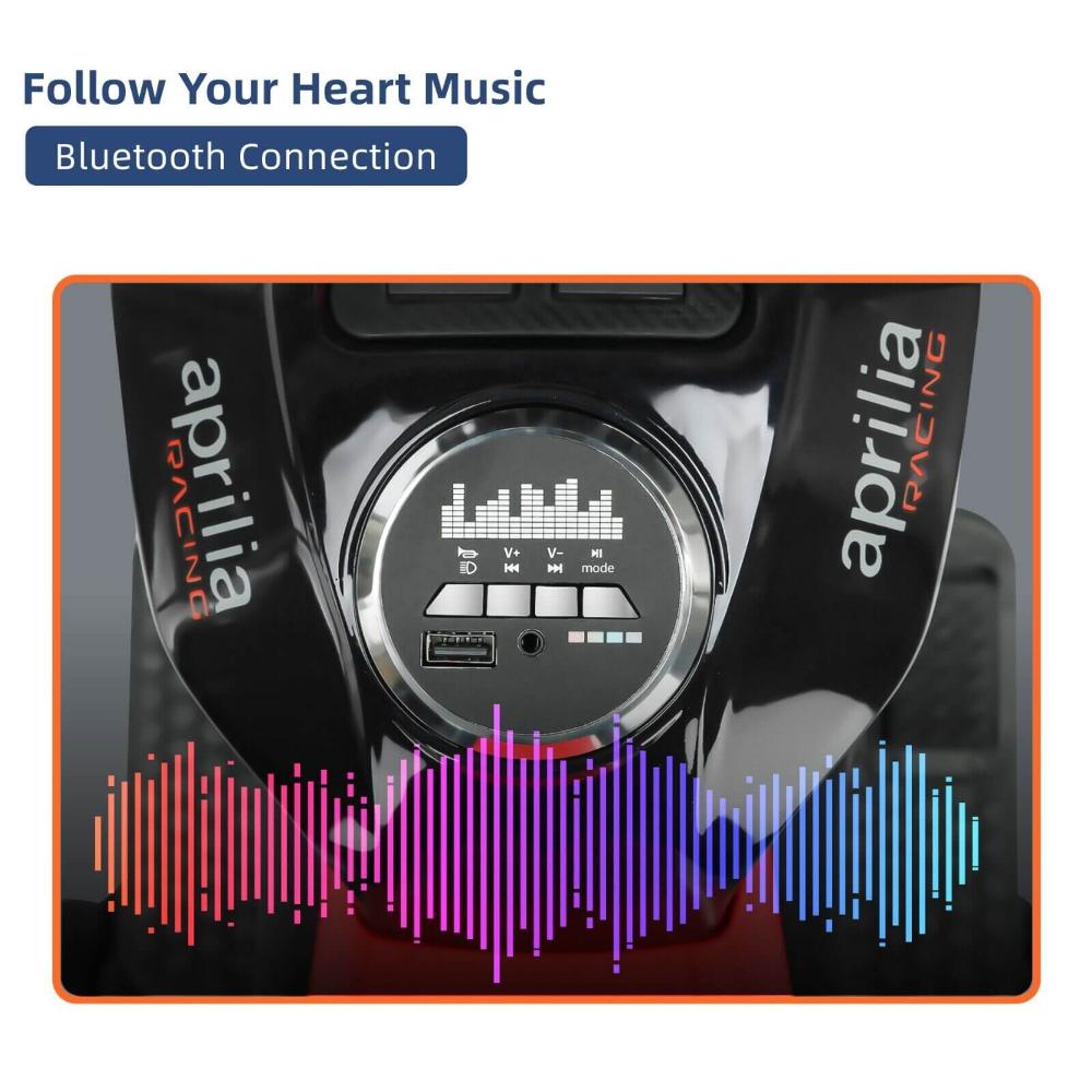 Moto pour enfants Aprilia RSV4 12 V améliorée : roulez avec style