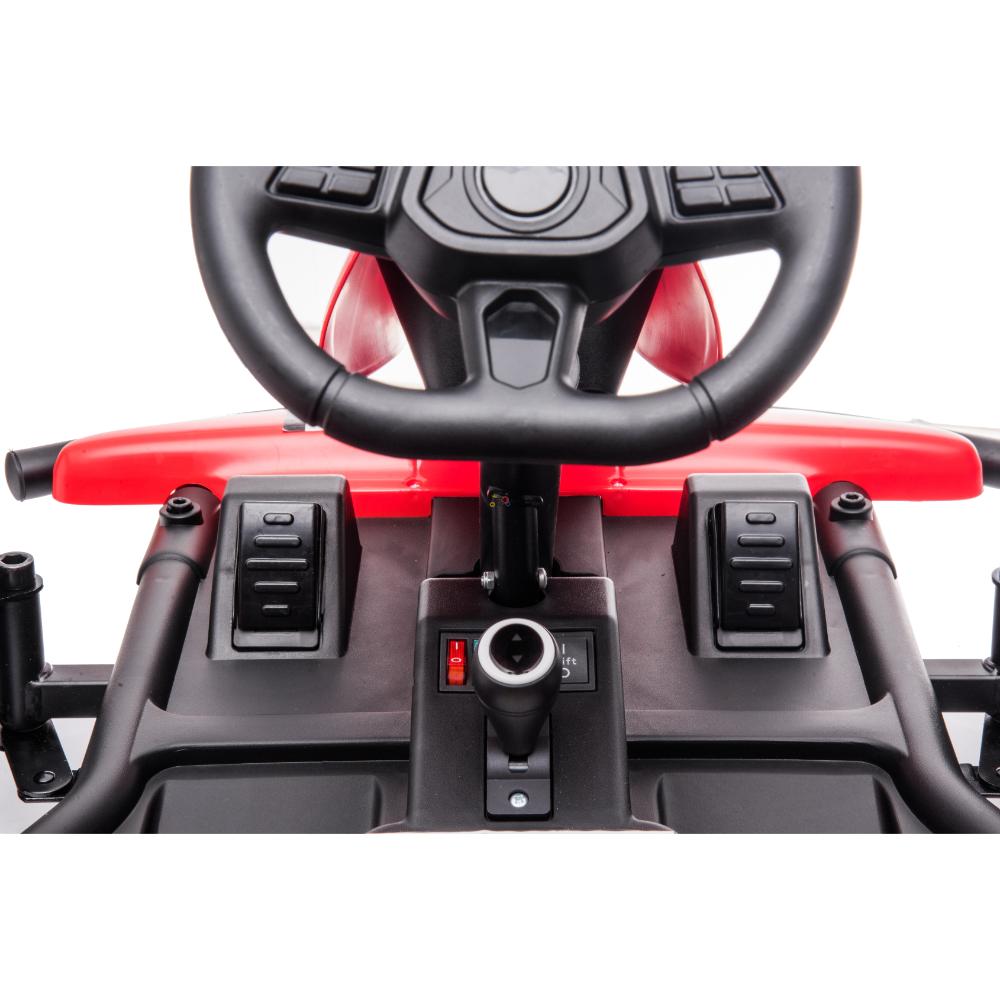 24V Furious Edition Premium Upgraded Drifting Go Kart W/ Drift Mode, Lights & Music Player
