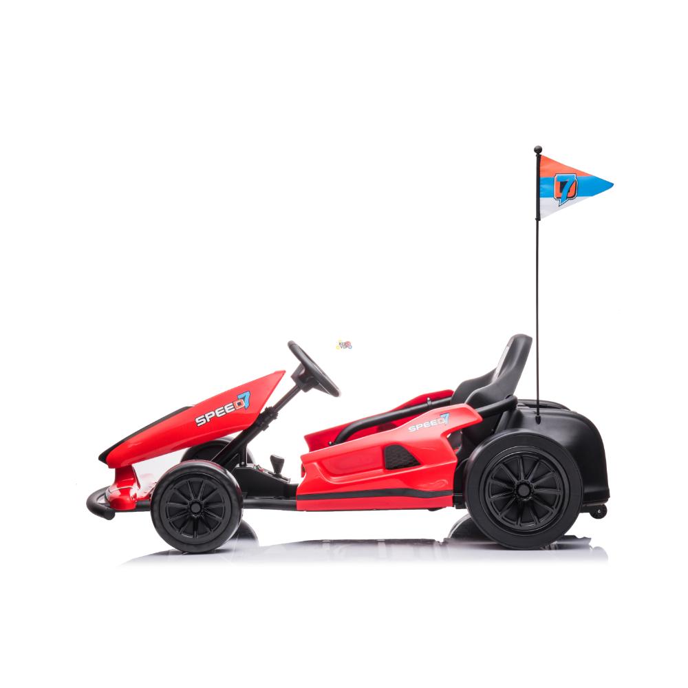 24V Furious Edition Premium Upgraded Drifting Go Kart W/ Drift Mode, Lights & Music Player