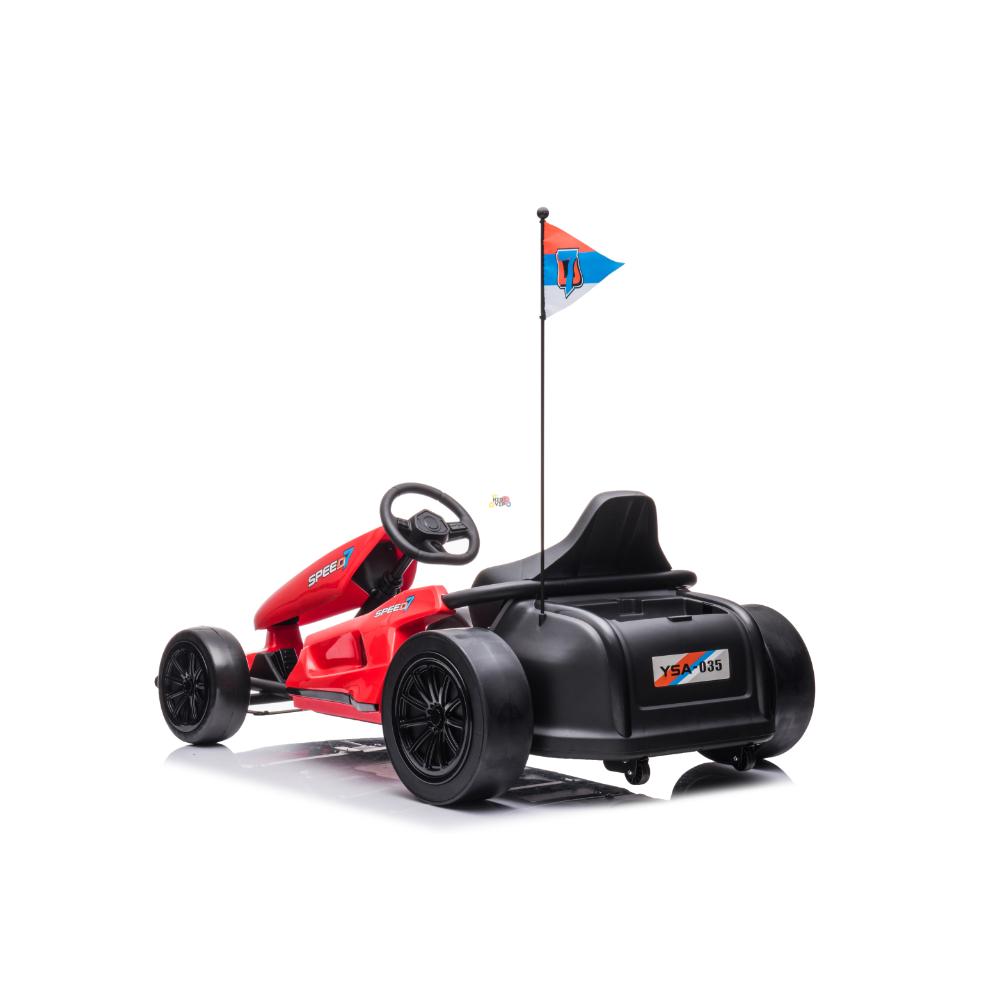 24V Furious Edition Premium Upgraded Drifting Go Kart W/ Drift Mode, Lights & Music Player