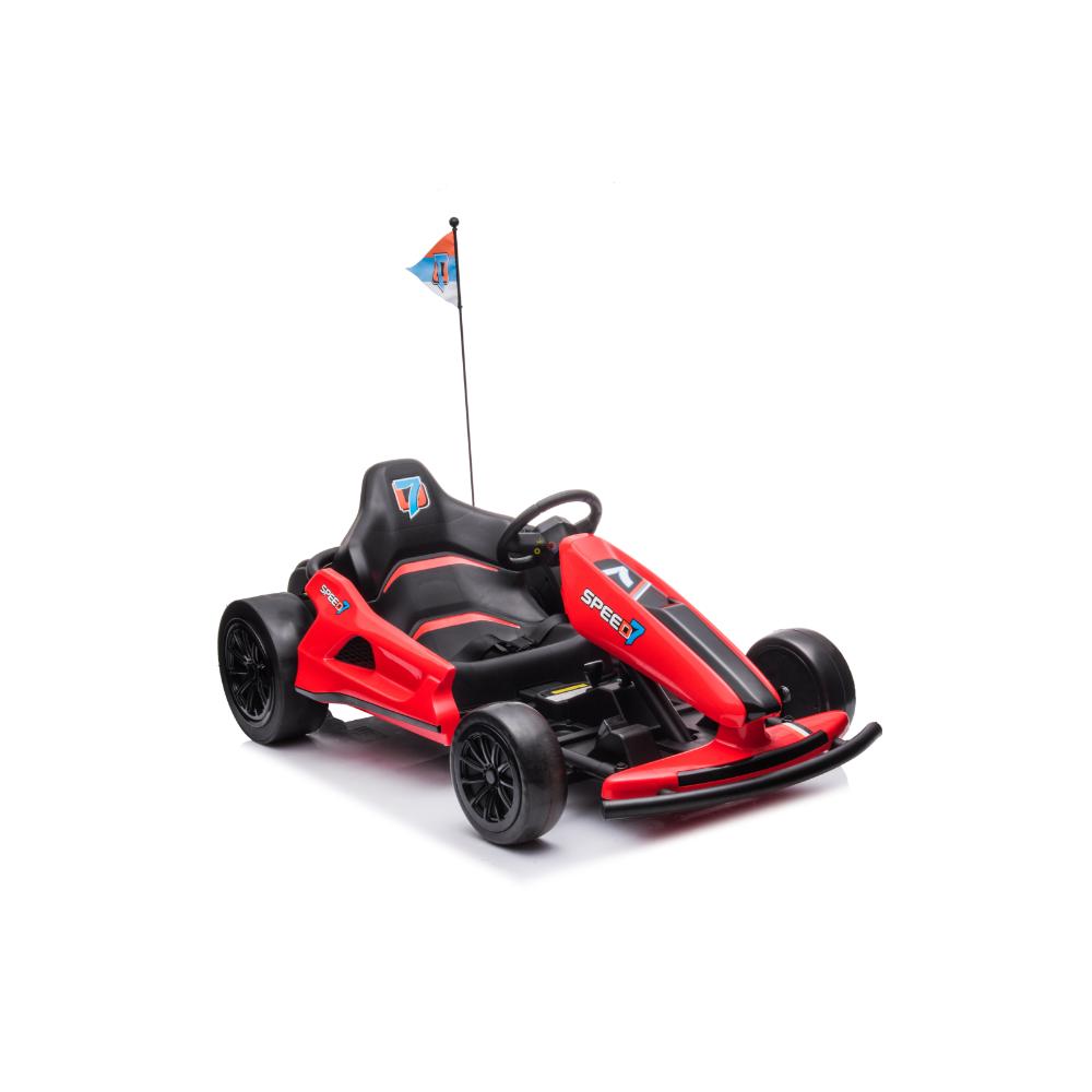 24V Furious Edition Premium Upgraded Drifting Go Kart W/ Drift Mode, Lights & Music Player