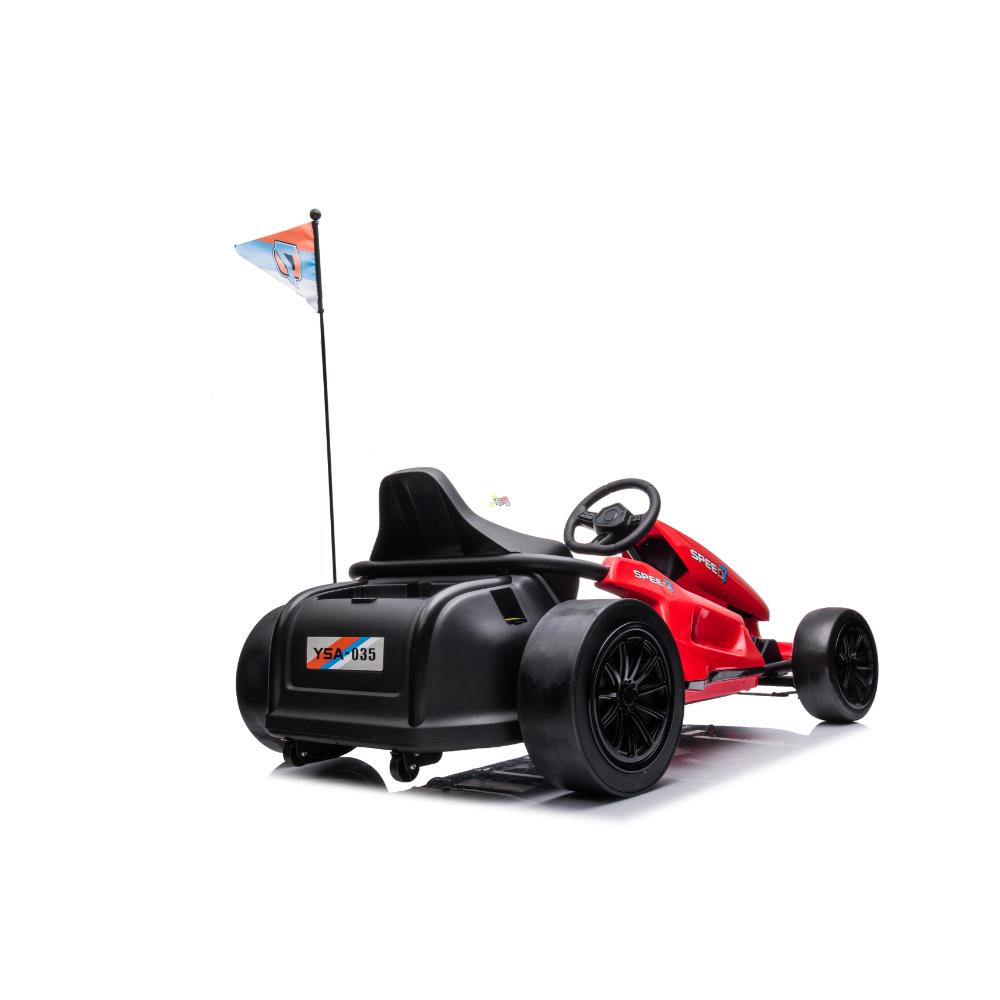 24V Furious Edition Premium Upgraded Drifting Go Kart W/ Drift Mode, Lights & Music Player