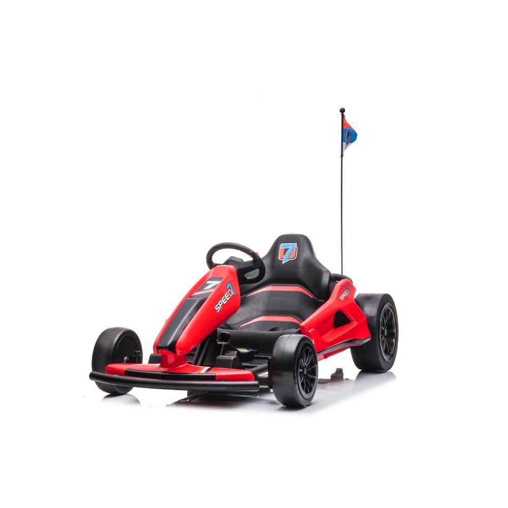 24V Furious Edition Premium Upgraded Drifting Go Kart W/ Drift Mode, Lights & Music Player