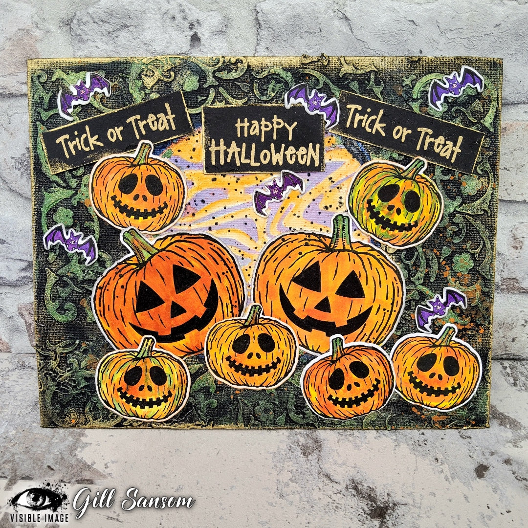 Visible Image Happy Halloween - A6 Stamp Set