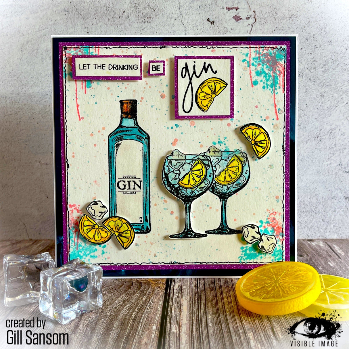 Visible Image Keep Your Gin Up - A6 Stamp Set